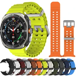 Marine Band für Samsung Galaxy Watch Ultra 47mm Sport Silikonarmband Armband für Samsung Galaxy Ultra Armband Zubehör