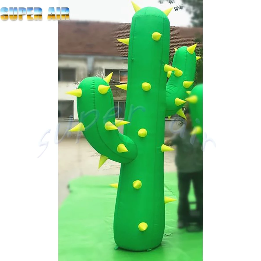 Super Air Giant nice inflatable standing cactus with free blower for decoration