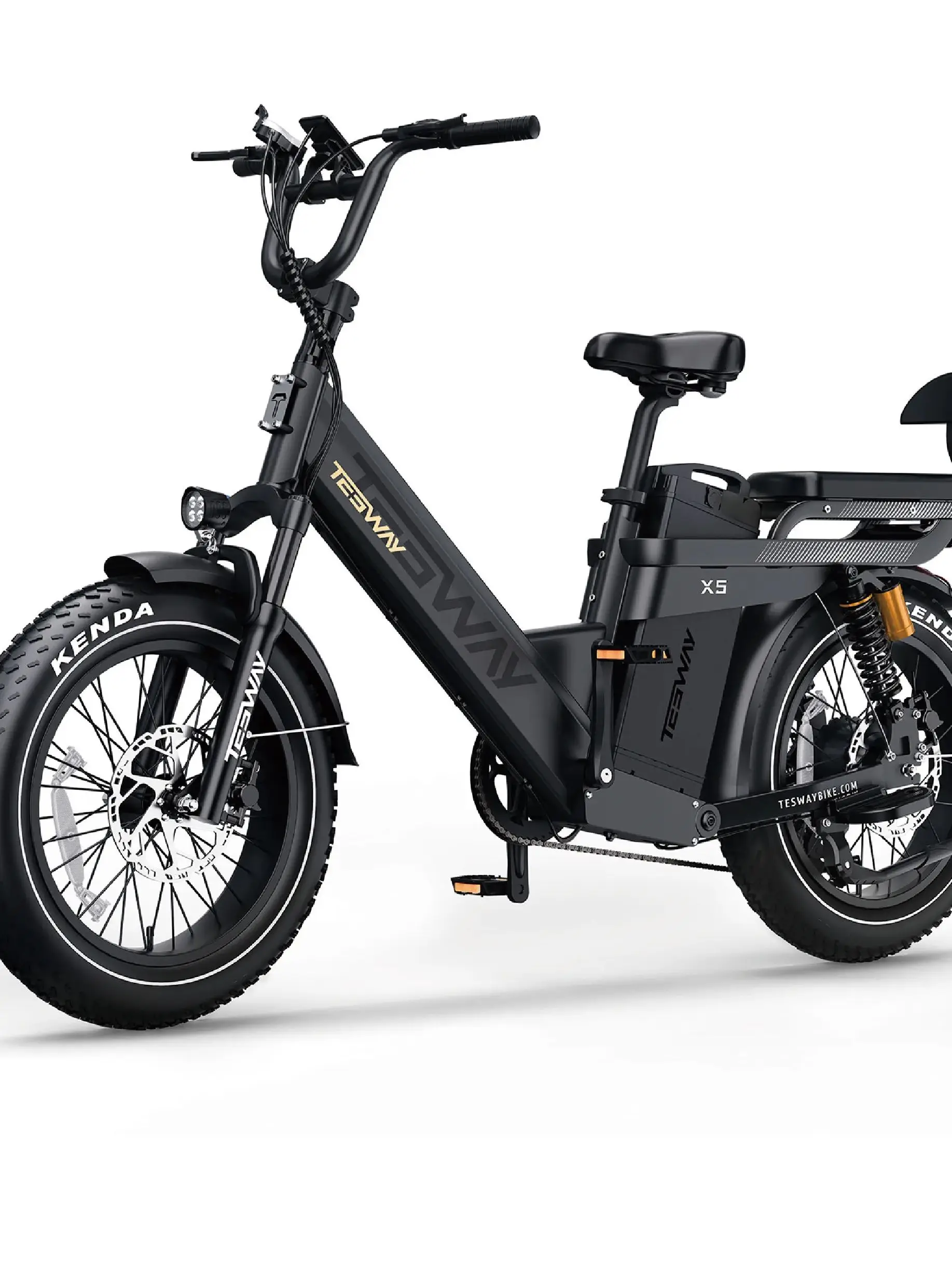 AliExpress TESWAY X5 PRO Electric Bike 2000W Motor 48V 60Ah Battery 300KM Range 20''*4.0'' All-terrain Fat Tires E-Bike