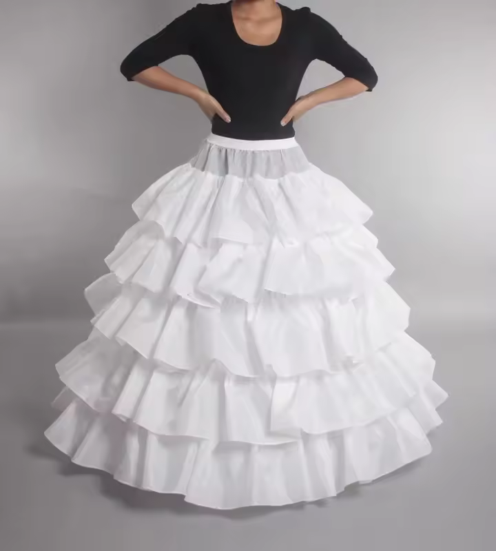 6 Hoops Wedding Petticoat Crinoline Slip Bridal Underskirt Puffy High Quality In Stock Customized - Image 16