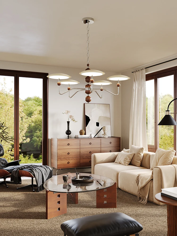 

Chaoling living room chandelier 2025 new star track flying saucer French retro hall main light high-end atmospheric medieval lam