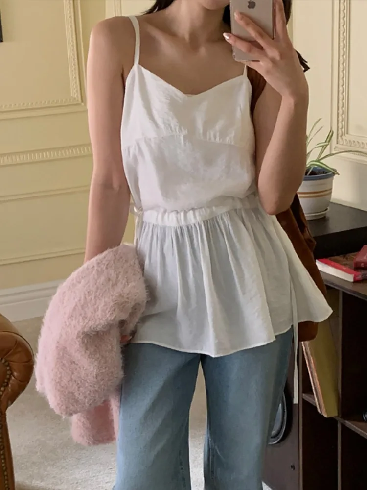 

Женский жилет с завязками на шнурке, новинка лета, универсальная утягивающая верхняя одежда, топ в Корейском стиле, повседневная модная уличная одежда