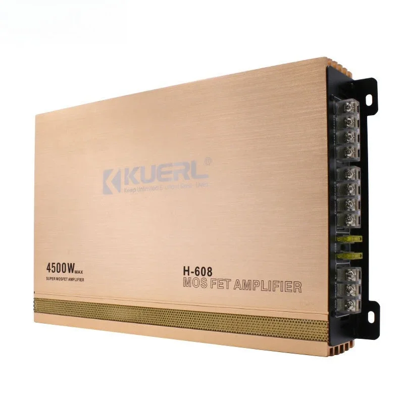 

Полезный мощный автомобильный аудиомодифицированный усилитель мощности H-608, четырехканальный четырехполосный автомобильный усилитель мощности