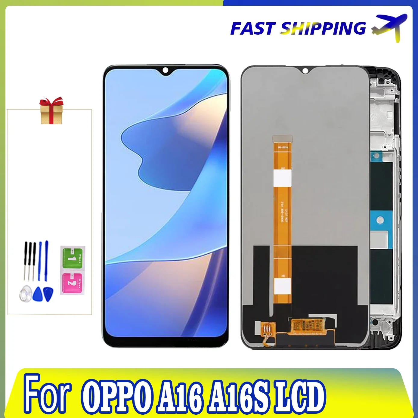 

6.52" For Oppo A16 CPH2269 LCD Display Touch Screen Digitizer For A16S CPH2271 Display Assembly Repair Parts Replacement