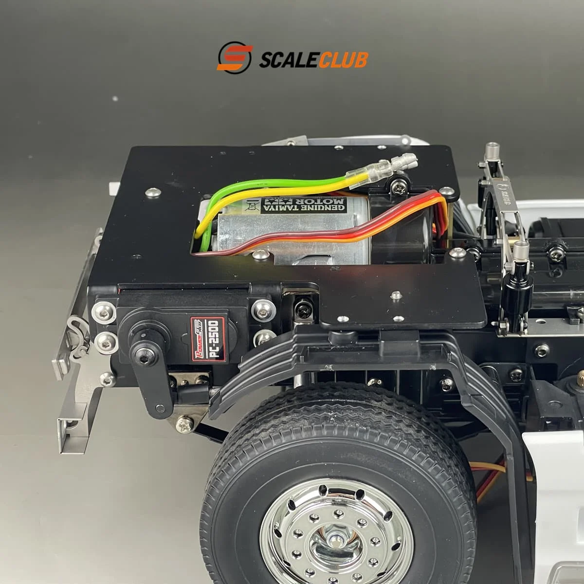 SCALECLUB RC 1/14 Truck Cab Battery Wiring Storage Front Servo For Tamiya 1/14 TGX FH16 R620 770S Actros Parts Accessories