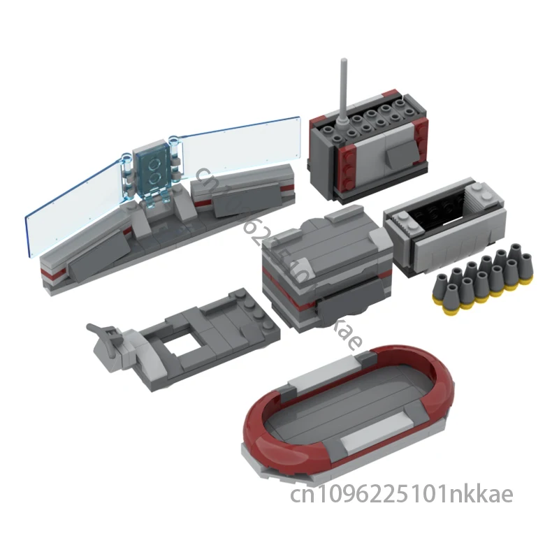 MOC スペースウォーズ基地アクセサリー クレートカート コマンドステーション 組み立てブロック モデル DIY 宇宙船 ブロック おもちゃ 子供の誕生日プレゼント