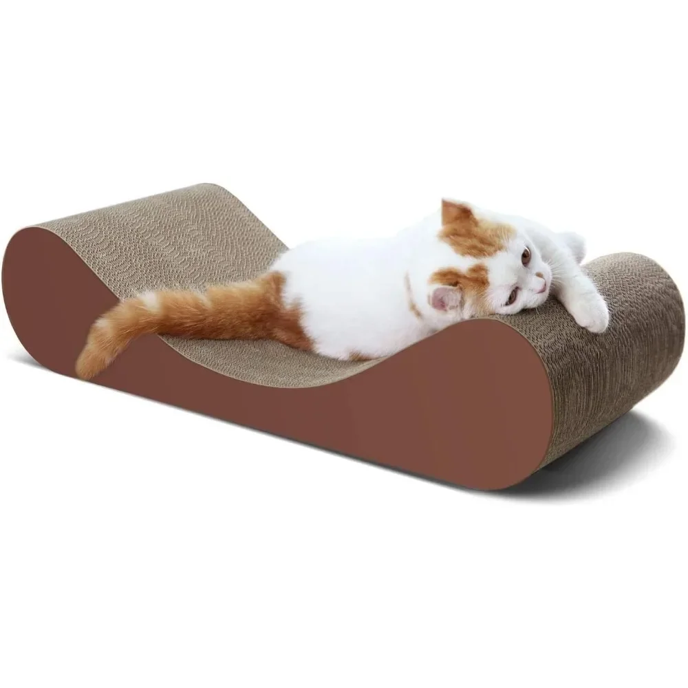 

Bone Cat Scratcher Cardboard Lounge Bed, Cat Scratching Post, Durable Board Pads Prevents Furniture Damage, Cat Scratchers