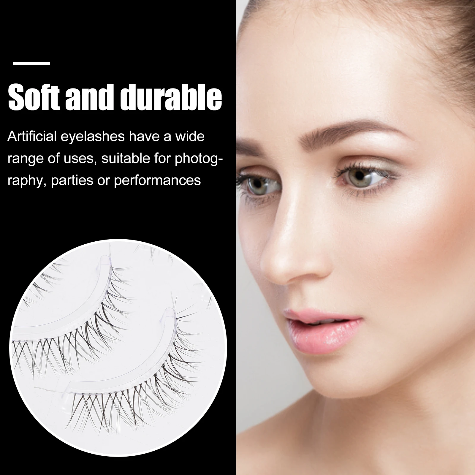 5 أزواج من الرموش الصناعية الطبيعية الضفيرة حية سميكة كثيفة الألياف الكيميائية المرحلة النساء أداة ماكياج وهمية رموش اصطناعية للحزب