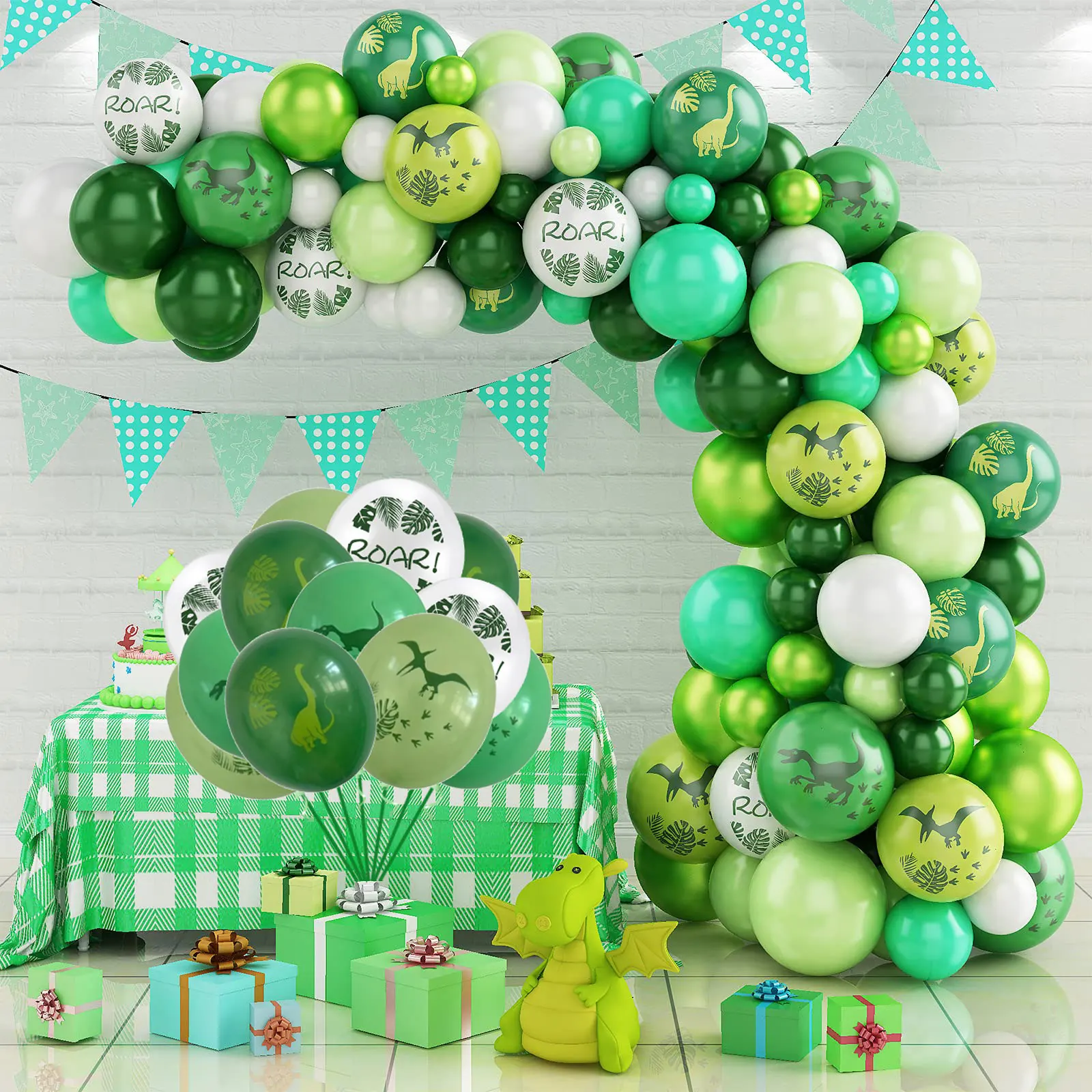 

Dinosaur Balloon Garland Arch Kit Jungle Ballon Dino Theme Party Supplies Birthday Party Decoration Kids Baby Shower Globos