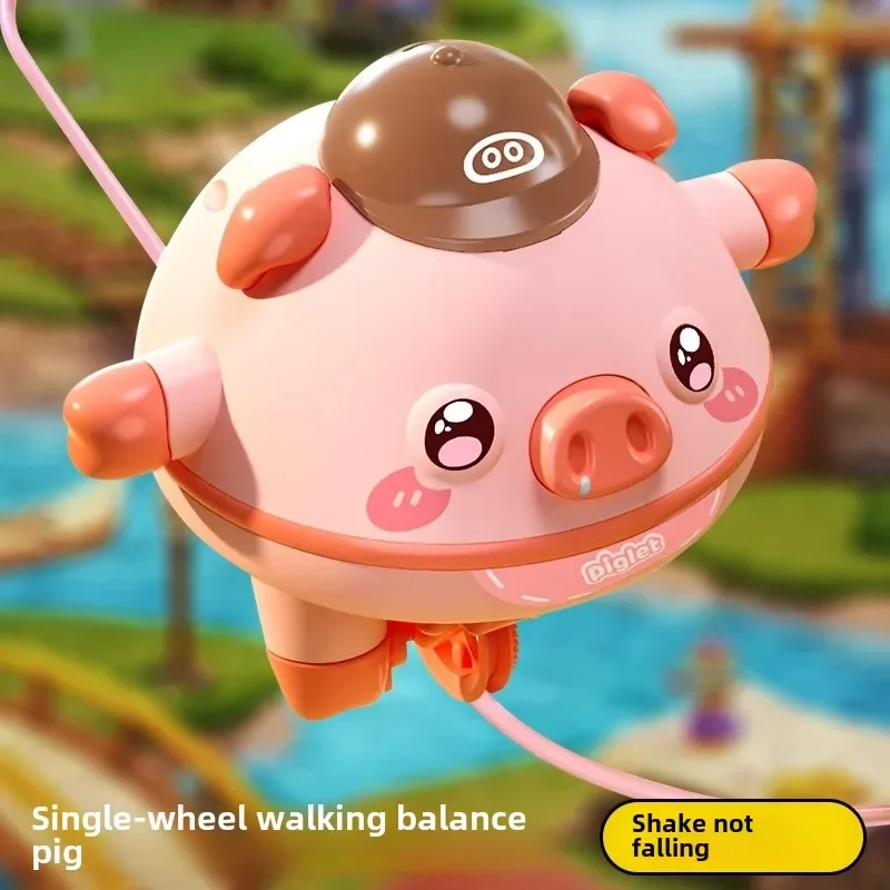 

Cute Balance Pig Tumbler Unicycle Baby Children Decompression Gyroscope Flying Piglet Baby