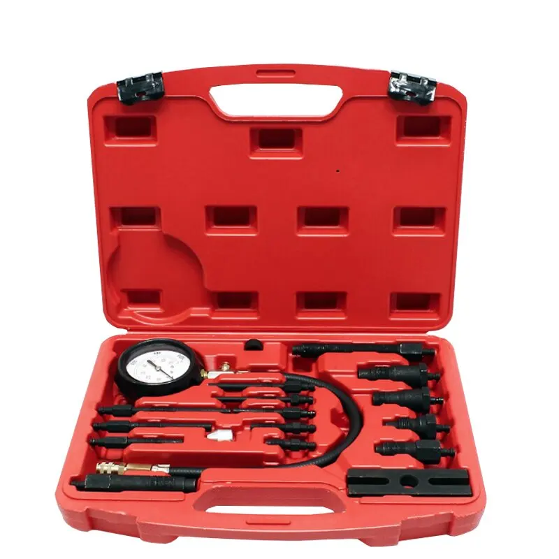 XCTOOL  Hot Sale18Pcs/set Fuel Engine Compression Tester  Car Tools Kit