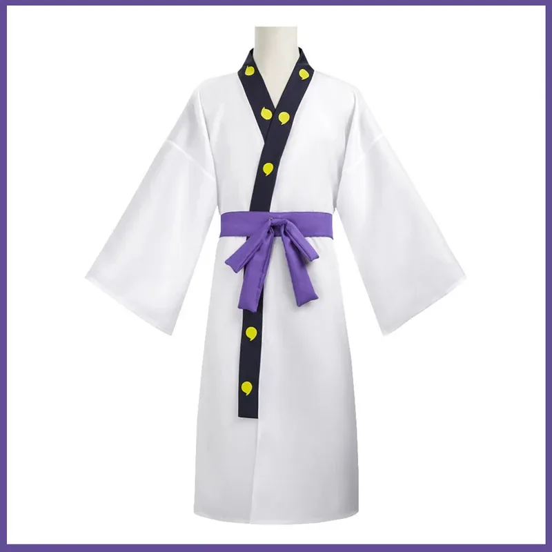 2025 aaa Anime Orochimaru Cosplay Costume Japanese White Long Sleeves Kimono Bathrobe Robe Belt Wig Adult Man Woman Halloween Su