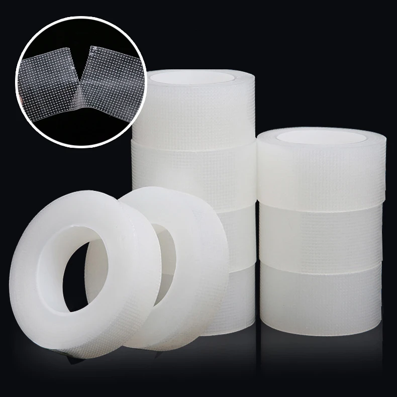 

4.5M/roll Healing Patches Wound Strips Breathable Grid Transparent Tape Curved PE Dressing Adhesive Plasters Bandages