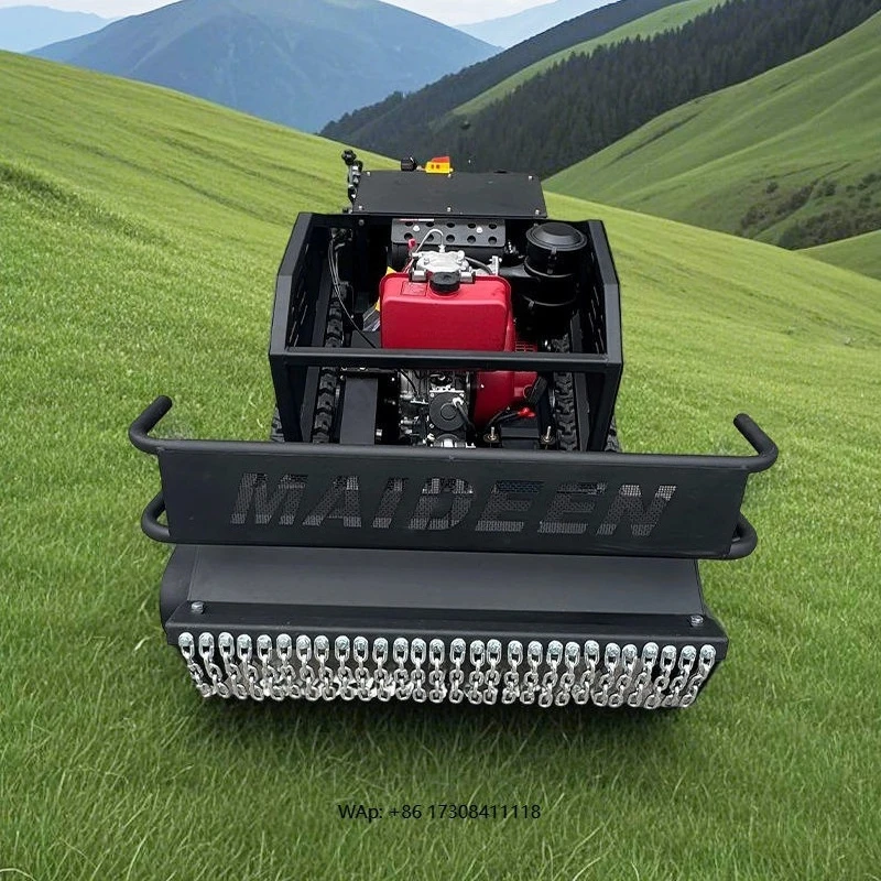 

Certified CE EPA High Power 800mm Crawler Robot Flail Lawn Mower 4-Stroke Cordless