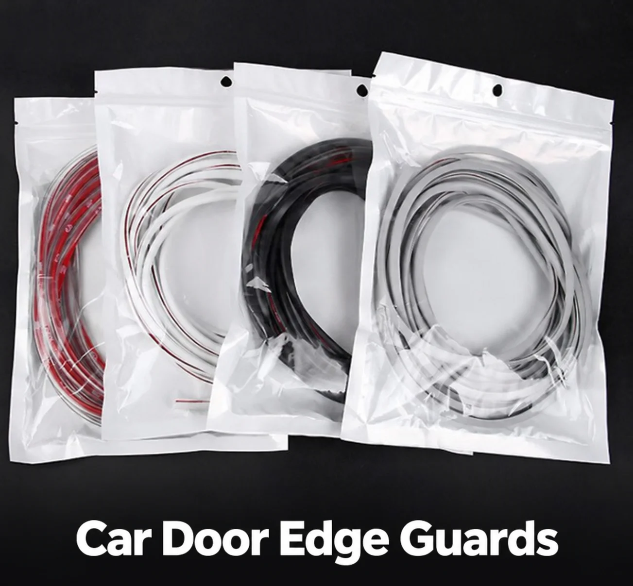 2/5/10M Car Door Protector U Type Universal Car Door Edge Guards Strip Rubber Moulding Sealing Scratch Protector Strip for Auto