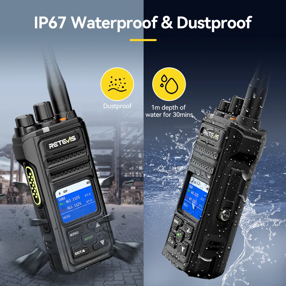 Retevis NR630S Walkie Talkie Waterproof Walkie-talkies Long Range Communication Radio Long Reach Wireless Devices Radio Station