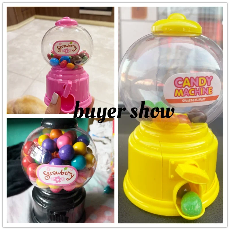 Cute Sweet Mini Candy Machine Kids Bubble Gift bambini Bank Toys Dispenser Gumball Coin Saving Box Piggy Bank Home Decor