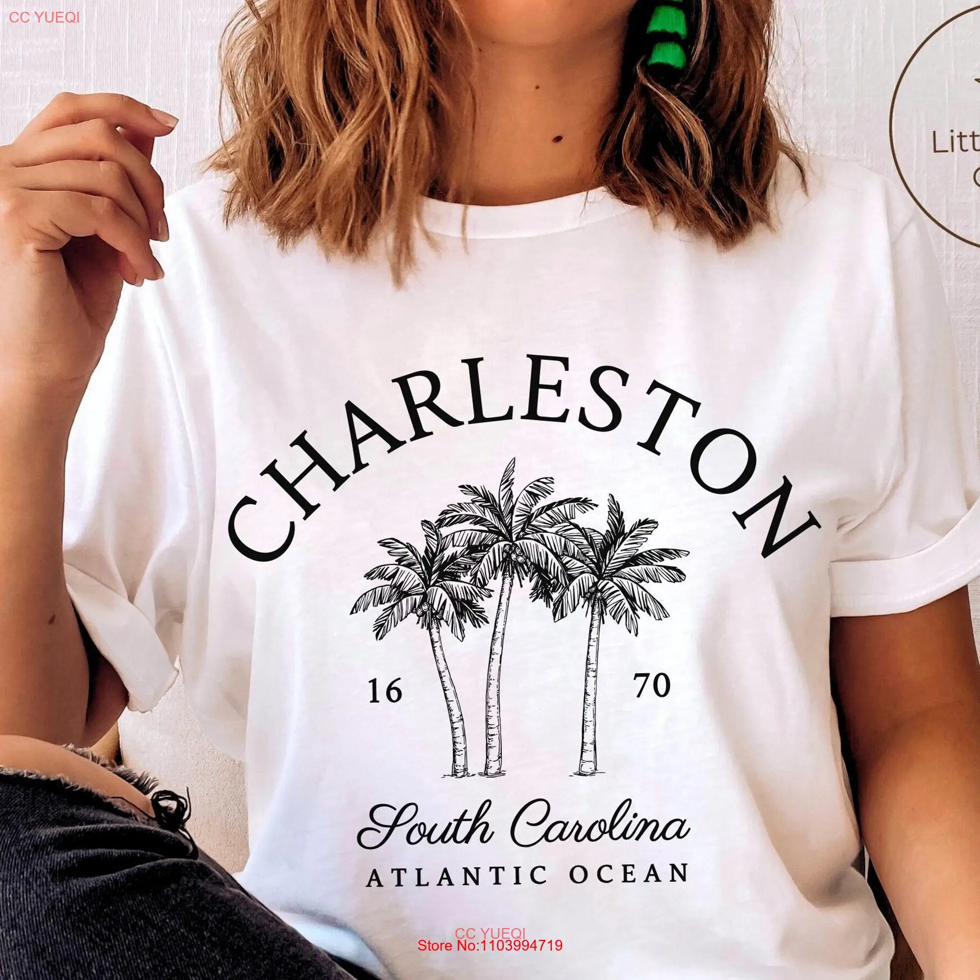 Charleston t shirt south carolina lange oder kurze ärmel