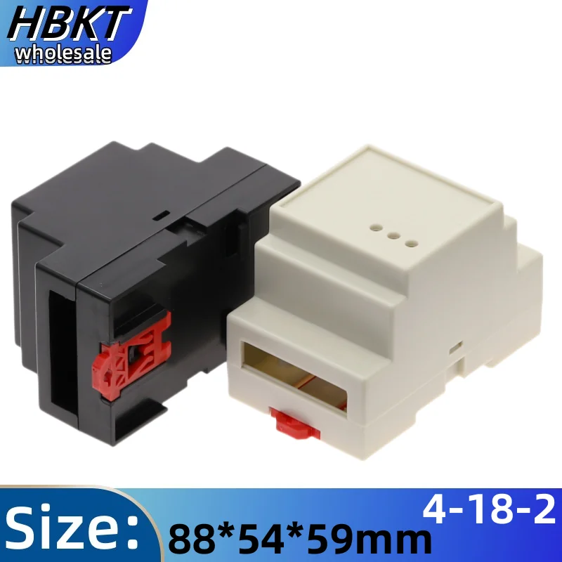 1PC Brand new DIN 35-Rail PLC Fire Detection Instrument Material Instrument Shell Controller Case Rail Junction Box 88x54x59mm