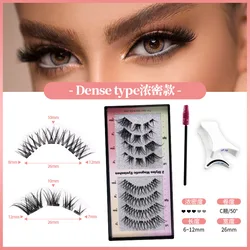 8Pcs/2Pairs 3D Magnetic Eyelashes Natural Soft False Eyelash With Clip Eye Makeup Set Reusable Support Drop Shipping New Style