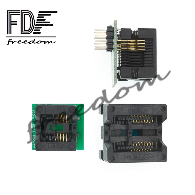 SOP16 To DIP8 Wide-body Seat Wide 150mil 200mil 208mil 300mil Programmer Fdf Lucky Adapter Socket For EZP2010 EZP2013 CH341A IC
