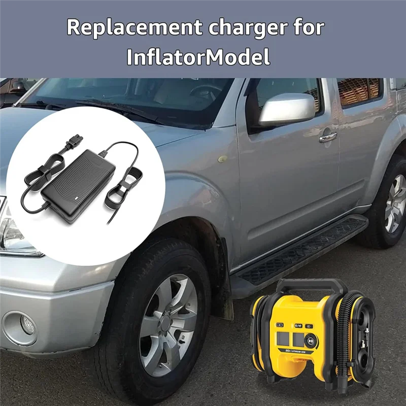 WORTHOWN-13.8V Charger For  20V MAX Inflator Cordless Tire Inflator Air Compressor Charger Inflator Air Compressor Charger