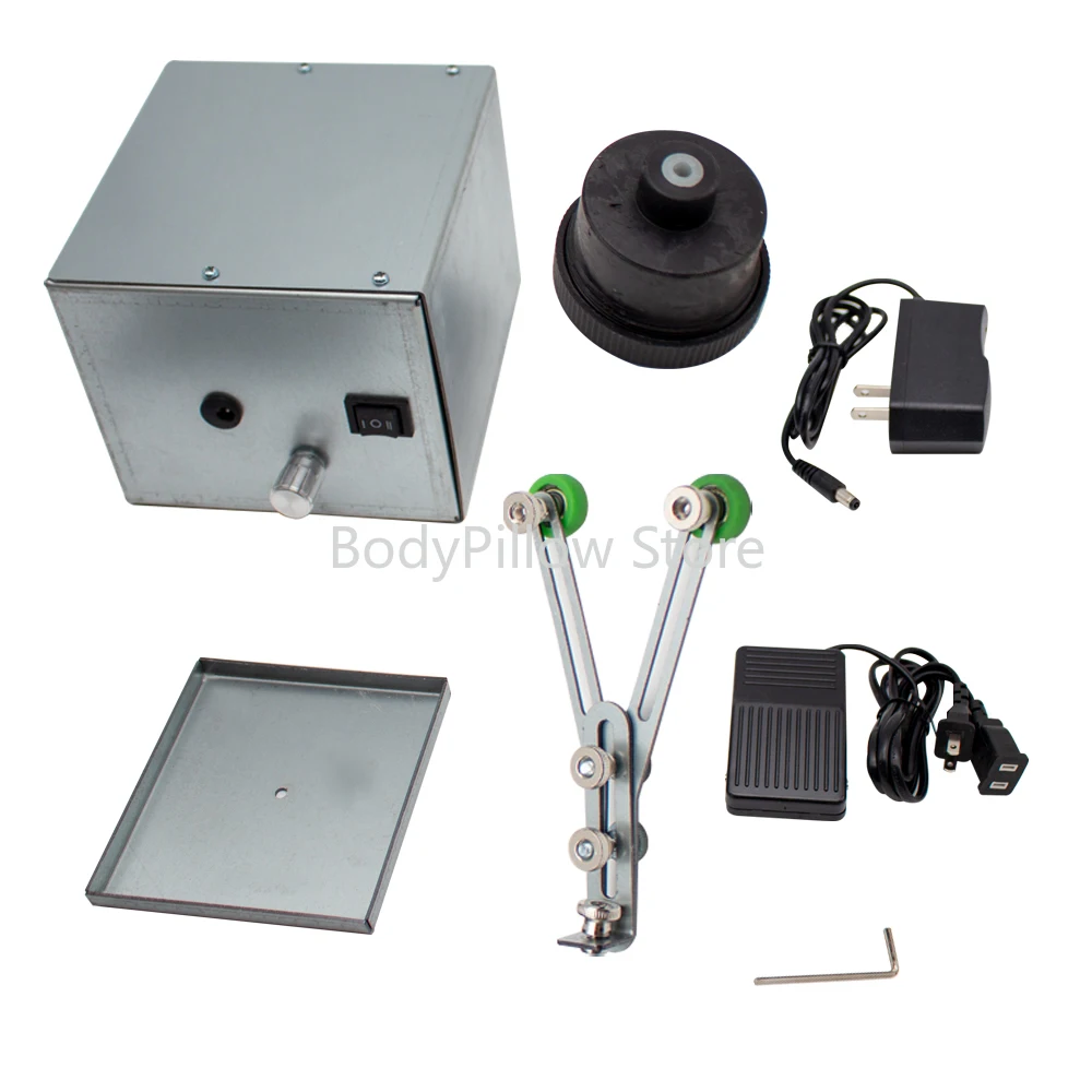 

Portable Fishing Rod Repair Machine Winding Epoxy Glue Machine DIY Lure Rod Modified Building Machine 0-60RPM With Foot Switch