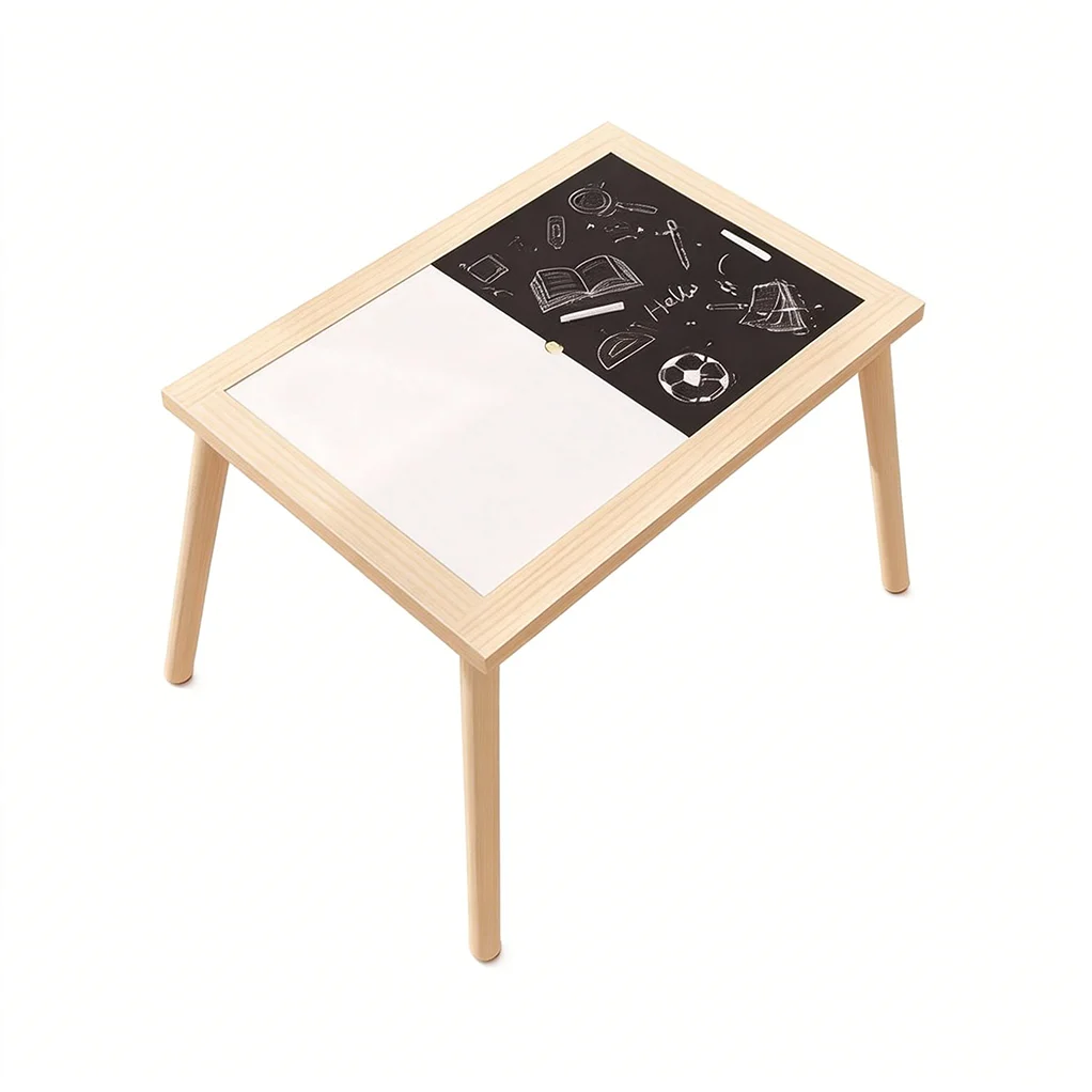 Wooden Multifunctional - Activity Table with Drawing Board Sand Water Basin Storage Outdoor Sensory Table