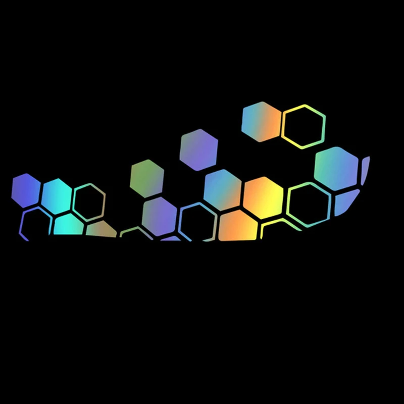 Honeycomb Motorcycle Sticke Helmet Decals Car Refit Creative Body Decoration Decals Waterproof Bumper Sticker Moto Accessories image 4