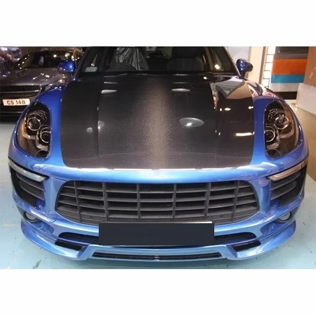 ForPorsche Macan 95B OEM Carbon Hood Body Kit Macan 14-18 OEM Style Carbon Fiber Bonnet Hood