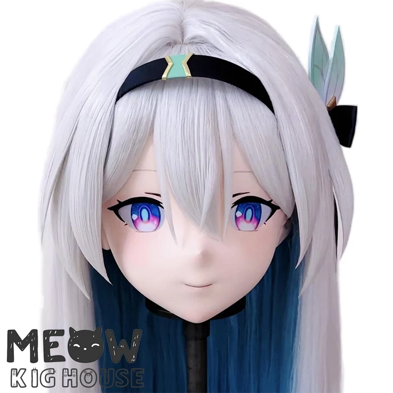 

(MEO468) Customize Handmade Full Head Lockable Crossdress Male to Female Japanese Cartoon Anime Game Character Kigurumi Mask