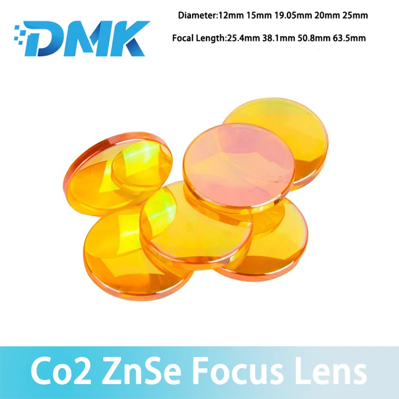 

DMK CO2 Focus Lens ZnSe Laser Mirror Laser Cutting Machine Parts for CO2 Laser Engraving Cutting Machine