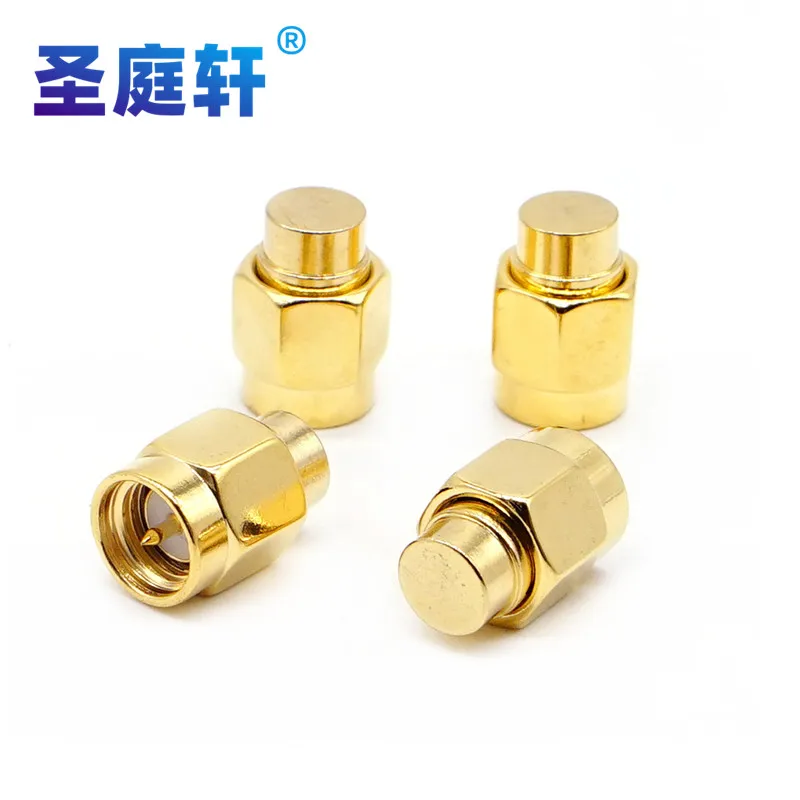 2PCS 2W 6GHz 50 ohm SMA Male RF Coaxial Termination Dummy Load Gold Plated Cap Connectors Accessories