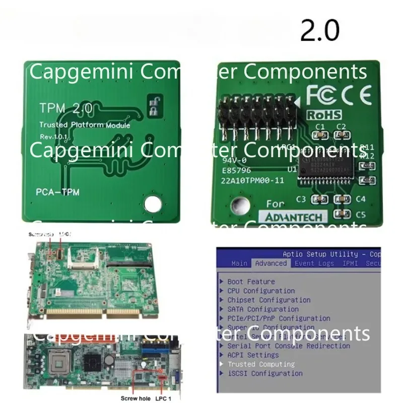 Security module TPM 2.0 PCA-TPM SPI