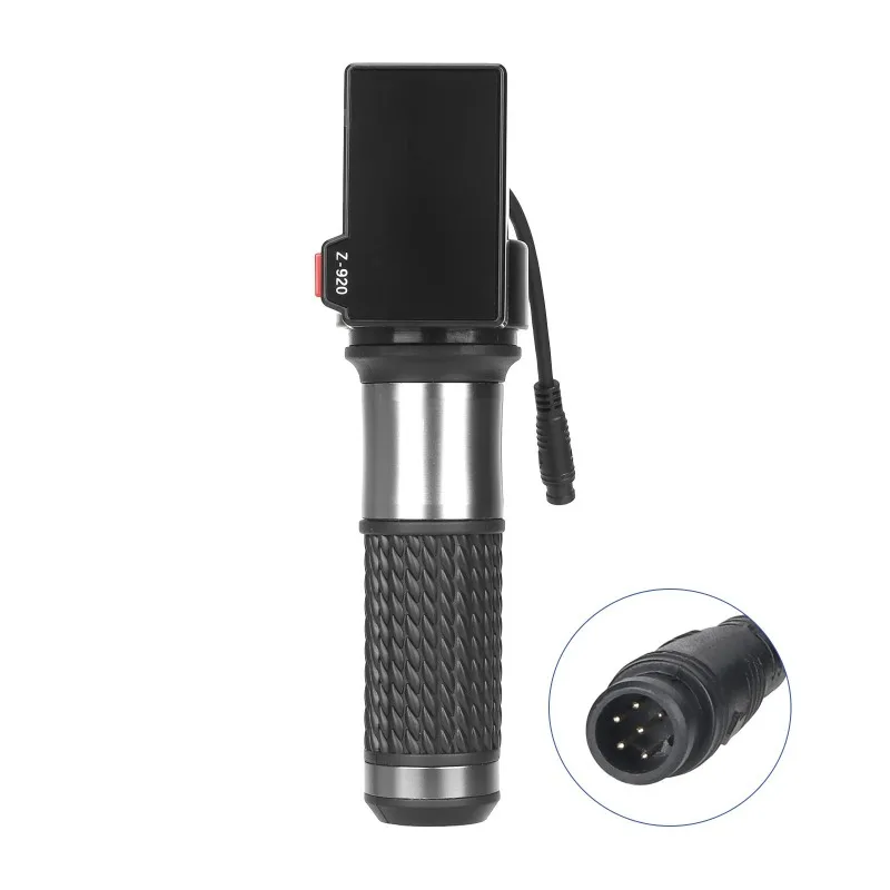 

For KUGOO M4 Pro Z-920 48V 6-Pin Display with Throttle Grip, Electric Scooter Speedometer Replacement Control Unit