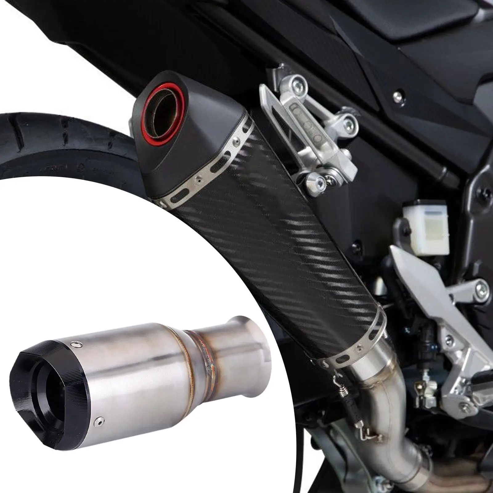 

Exhaust Muffler Stainless Steel Motorcycle Exhaust Replacement for