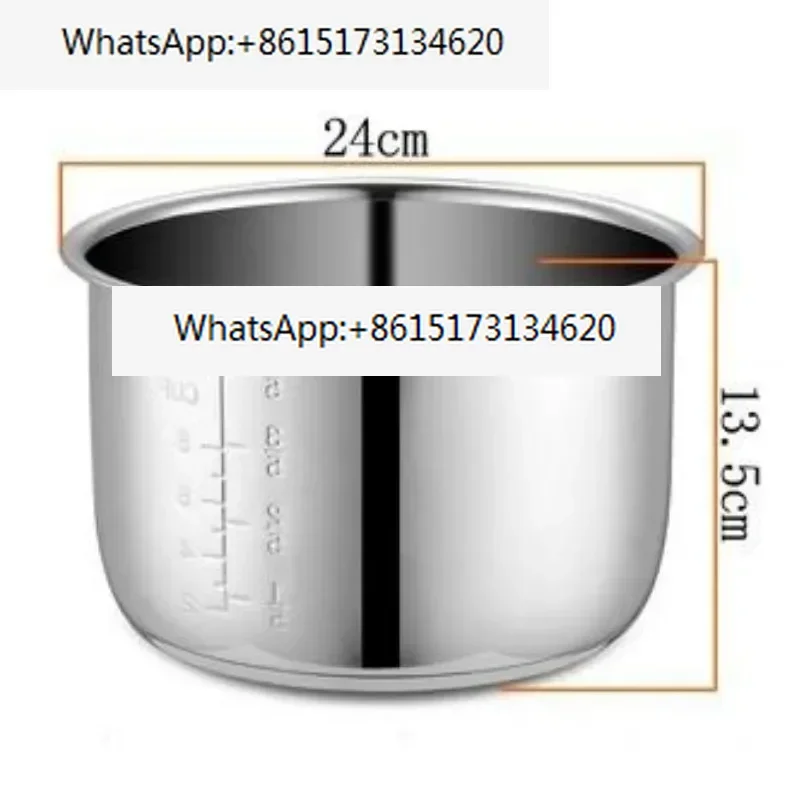 5L Electric pressure cooker liner inner bowls multicooker bowl stainless steel tank for cooking soup porridge