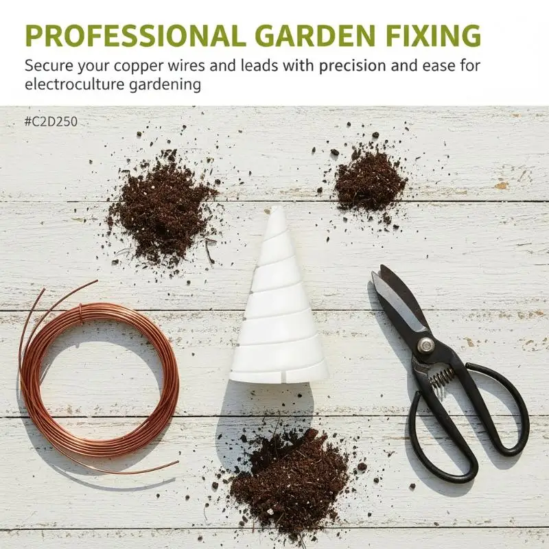 Antenna  Winding Wire Tool for Electroculture Gardening Used in Flower Pots Supports Strong and Healthy Plants