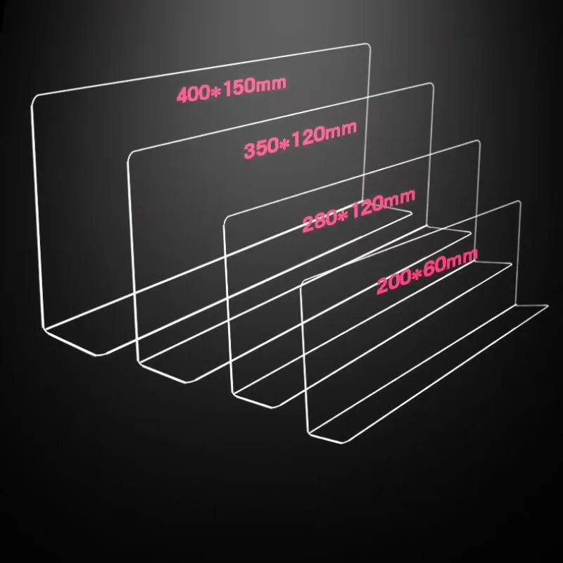 custom.L Vorm Supermarkt Acryl Plank Separator Plank Display Segregator Plank Display Divider