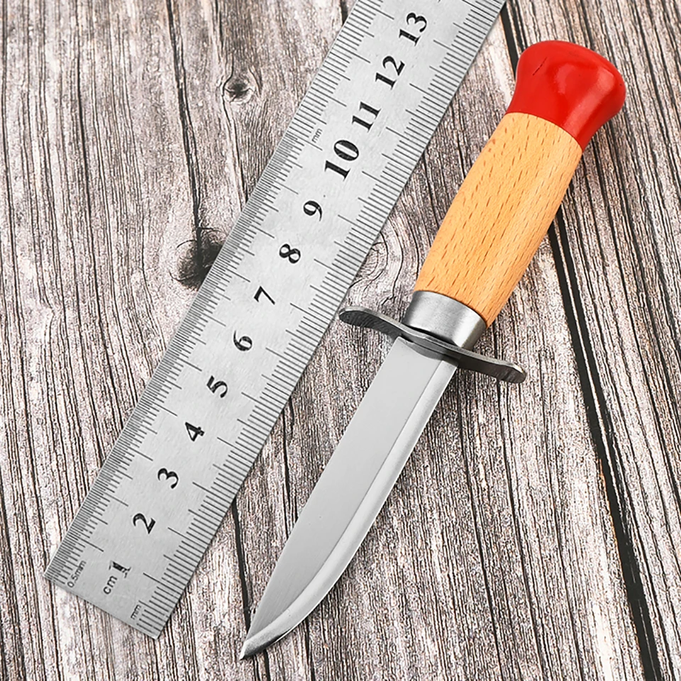 

Норвежский классический походный нож с фиксированным клинком, скандинавский нож-скаут с буковой рукоятью, ручной работы, инструмент для выживания