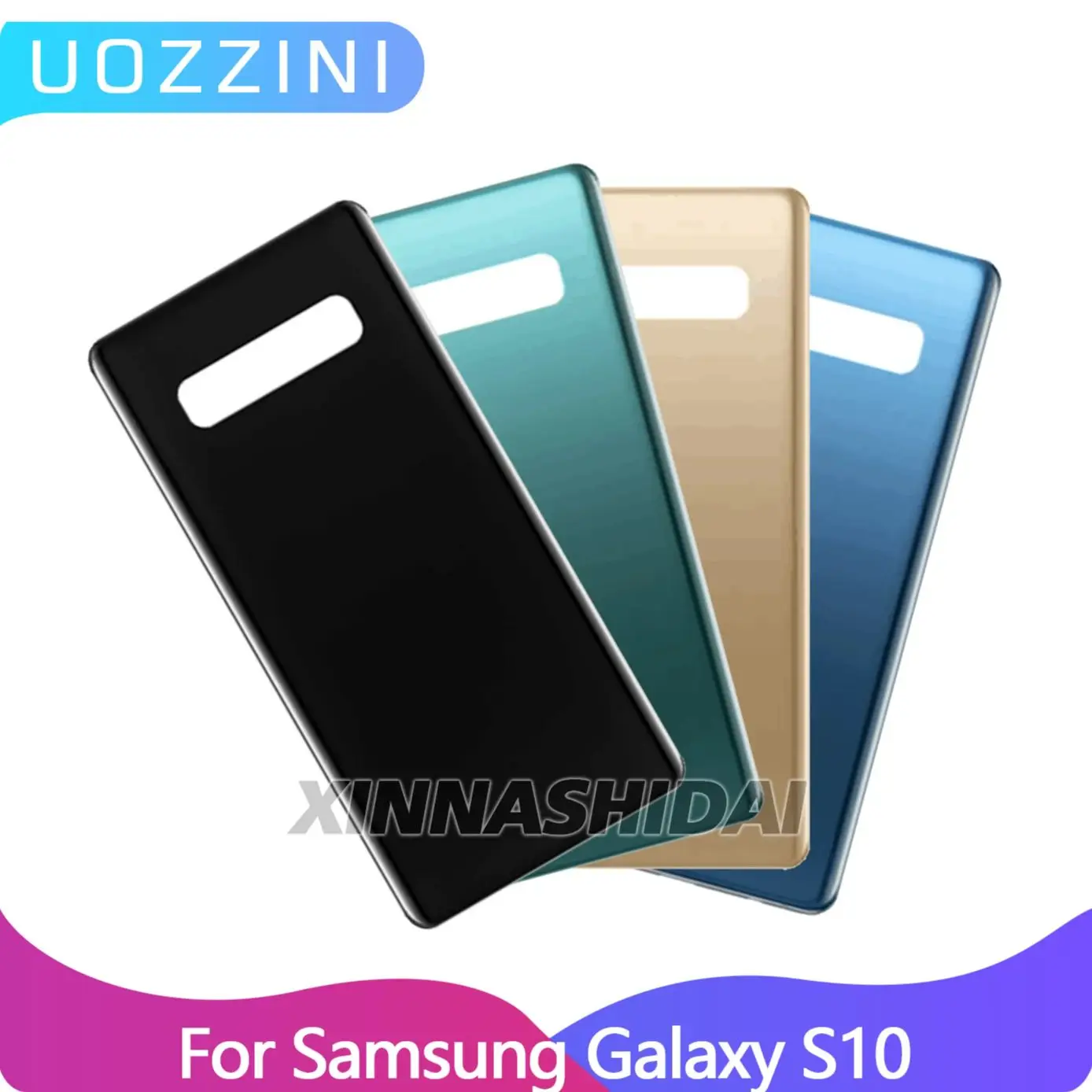 Battery Back Cover For Samsung Galaxy S10 G973U G973F  Housing Panel With Camera Glass