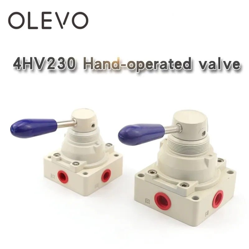 Pneumatic switch cylinder air valve manual valve 4hv210 / 230-08 k34r6-8 / 8D three position four-way manual valve