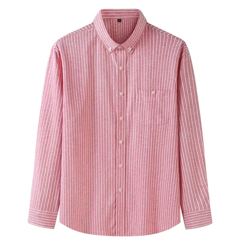 New Autumn Plus Large Size 8XL 159cm Chest Mens Business Casual Long Sleeved Shirt Classic Male Blue Social Dress Shirts