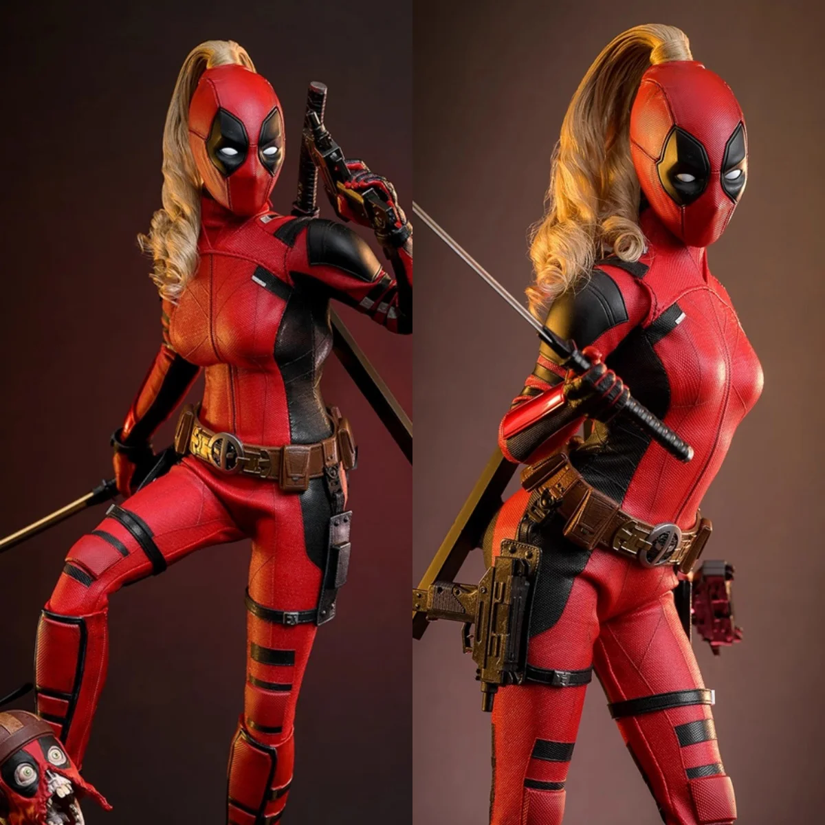

HotToys MMS747 1/6 женщина-солдат Дэдпул леди сменные глаза выражения 12 "полный набор Коллекционная фигурка модель
