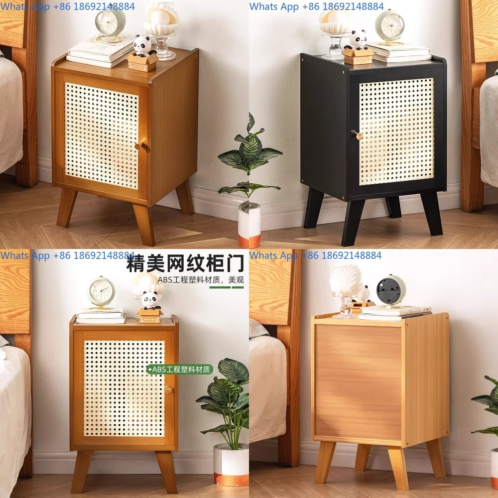 

Minimalist Nightstand Small Home Narrow Bedside Cabinet Storage Table