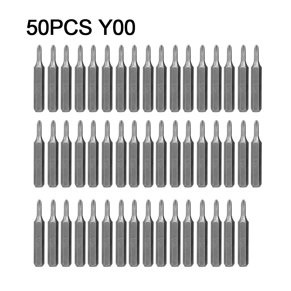 50 sztuk stal 28mm precyzyjny wkrętak trójkątny w kształcie litery Y w kształcie litery Y Bit magnetyczny wkrętaki 4mm trzpień sześciokątny narzędzia ręczne