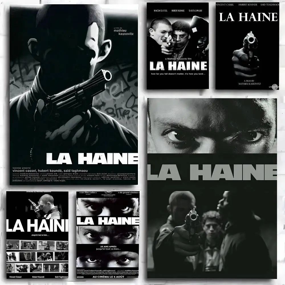 La Haine 1995 Filmplakate, The Hate Vintage Poster Kunstdruck, Anime-Stil, Heimdekoration, ideales Geschenk, perfekte Raumdekoration