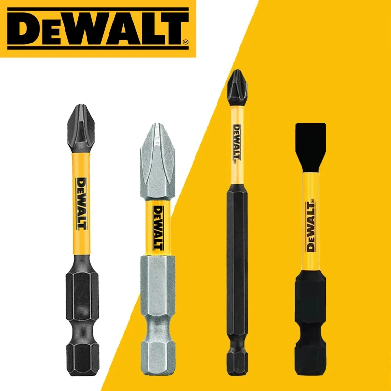 DEWALT Original PH2 SL8 57/50/89 MM Impact Bit High Hardness High Speed Steel Open Hole Carpentry Bit Power Tool Accessories