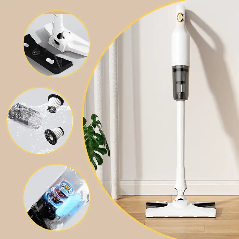 Cordless Self-Standing Rechargeable Handheld Vacuum Cleaner 2-In-1 Vacuuming And Wet Mopping Powerful Wireless Cleaning Machine