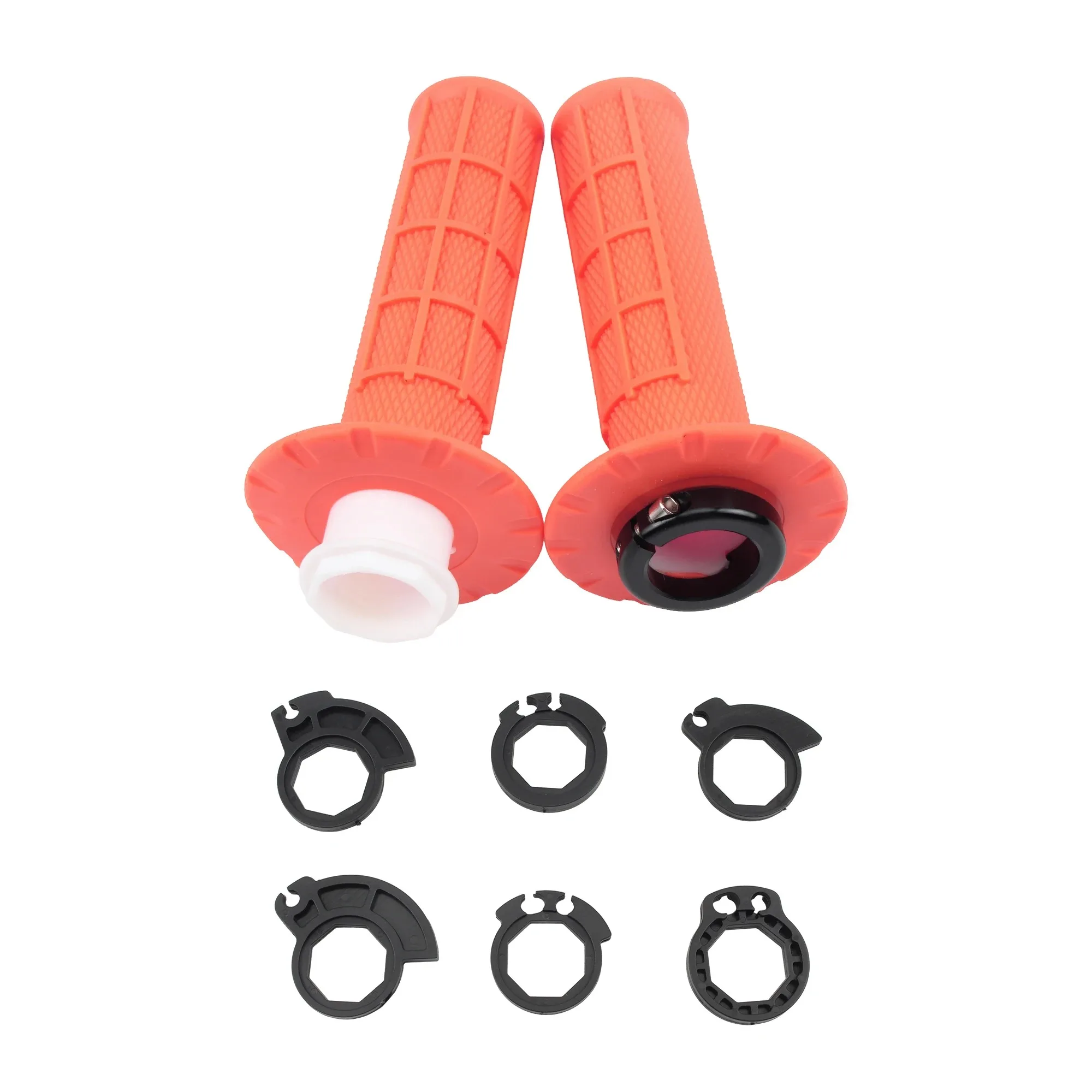 Universelle 22mm Motorrad-Lenkergriffe - Rutschfeste Gummi-Handgriffe mit Gasgriff für Offroad-Dirtbikes – Detail 2